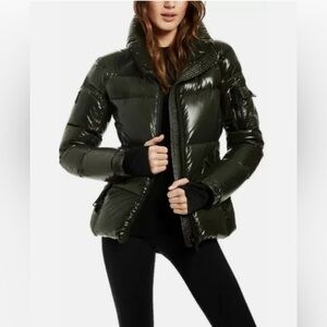 SAM New York Free Style down puffer coat with thumb holes.